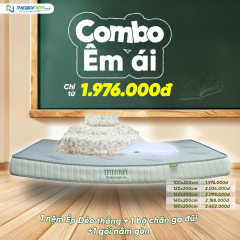 Combo Nệm Ga Gối Êm Ái Cho Sinh Viên KM Chỉ 1,9Tr - Mua Ngay