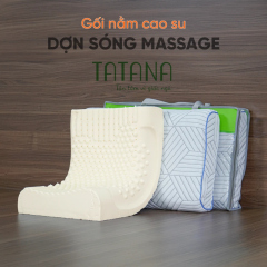 Gối cao su dợn sóng massage TATANA giá tốt tại Thế Giới Nệm