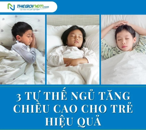 3 tư thế ngủ tăng chiều cao cho trẻ hiệu quả