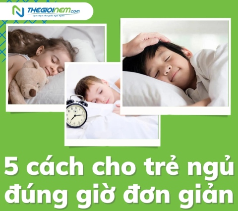 5 cách cho trẻ ngủ đúng giờ đơn giản