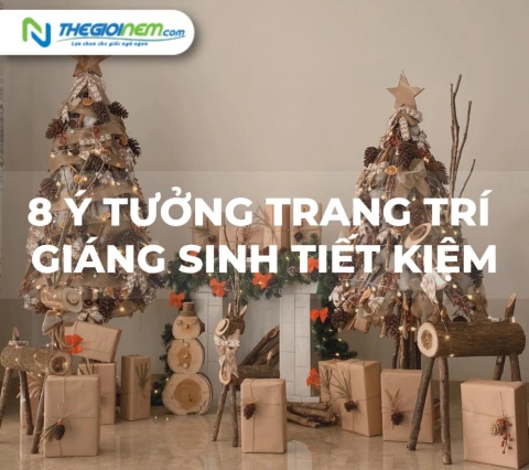 8 ý tưởng trang trí Giáng sinh tiết kiệm