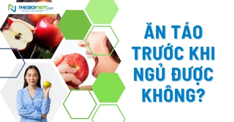 Ăn táo trước khi ngủ được không?