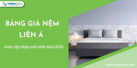 Bảng Giá Nệm Liên Á Khuyến Mãi 2024 - Thế Giới Nệm