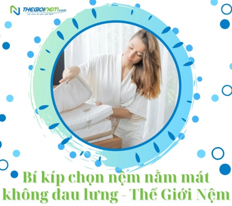 Bí kíp chọn nệm nằm mát không đau lưng - Thế Giới Nệm