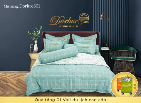 Bộ chăn ga Dorlux 301 Hàn Việt Hải giảm 25% + Quà| Thegioinem.com