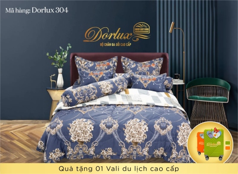 Bộ chăn ga Dorlux 304 Hàn Việt Hải giảm 25% + Quà| Thegioinem.com