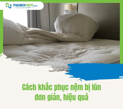 Cách khắc phục nệm bị lún đơn giản, hiệu quả