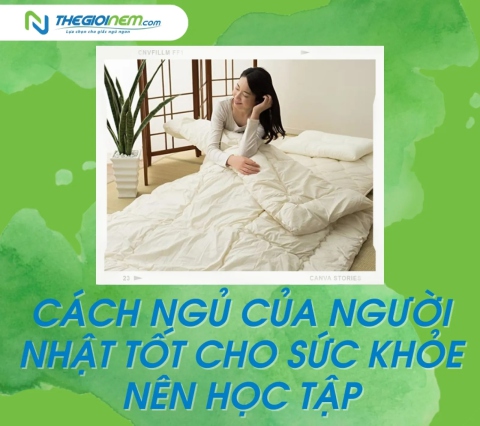 Cách ngủ của người Nhật tốt cho sức khỏe nên học tập