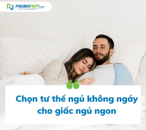 Chọn tư thế ngủ không ngáy cho giấc ngủ ngon