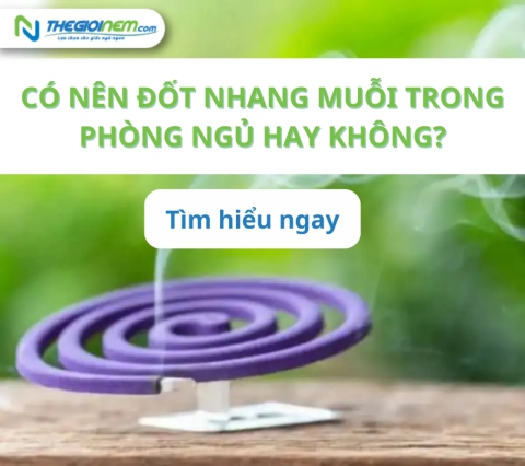 Có nên đốt nhang muỗi trong phòng ngủ hay không?