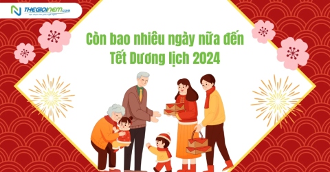 Còn bao nhiêu ngày nữa đến Tết Dương lịch 2024? | Thegioinem.com