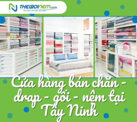 Cửa hàng bán chăn - drap - gối - nệm tại Tây Ninh - Thegioinem.com