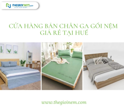 Cửa hàng bán chăn ga gối nệm giá rẻ tại Huế | Thegioinem.com