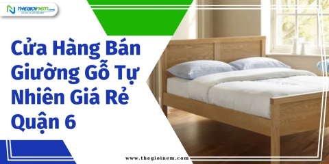 Cửa Hàng Bán Giường Gỗ Tự Nhiên Giá Rẻ Quận 6 |Thegioinem.com