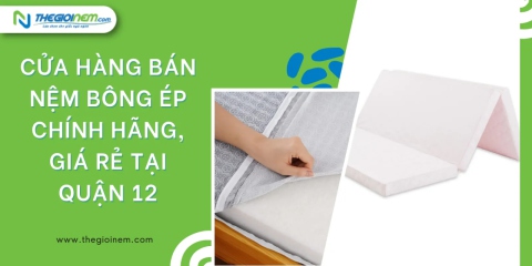 Cửa hàng bán nệm bông ép chính hãng, giá rẻ tại quận 12