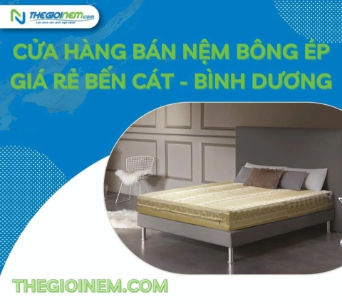 Cửa hàng bán nệm bông ép giá rẻ Bến Cát - Bình Dương