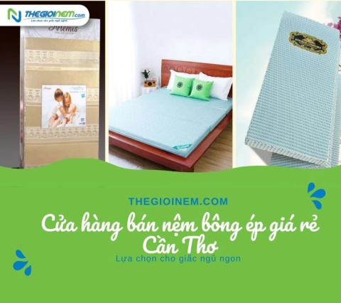 Cửa hàng bán nệm bông ép giá rẻ tại cần Thơ