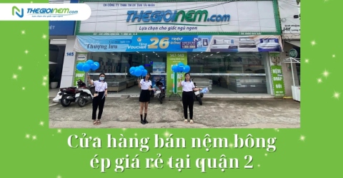 Cửa hàng bán nệm bông ép giá rẻ tại quận 2