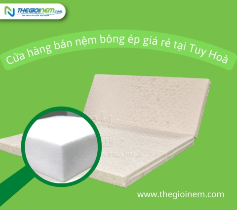 Cửa hàng bán nệm bông ép giá rẻ tại Tuy Hoà | Thegioinem.com