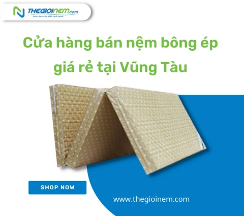 Cửa hàng bán nệm bông ép giá rẻ tại Vũng Tàu | Thegioinem.com