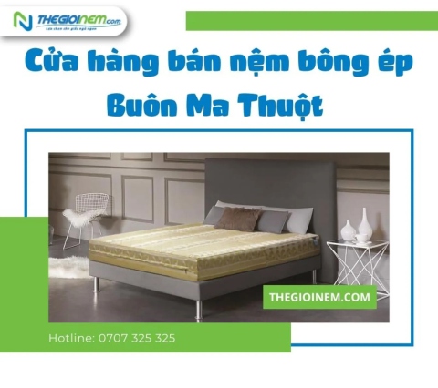 Cửa hàng bán nệm bông ép Buôn Ma Thuột | Thegioinem.com