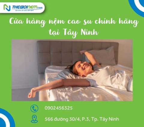 Cửa hàng bán nệm cao su chính hãng tại Tây Ninh