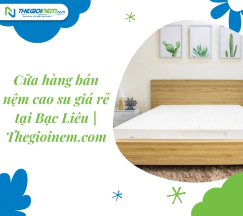 Cửa hàng bán nệm cao su giá rẻ tại Bạc Liêu | Thegioinem.com