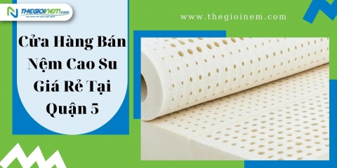 Cửa Hàng Bán Nệm Cao Su Giá Rẻ Tại Quận 5 | Thegioinem.com