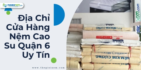 Địa Chỉ Cửa Hàng Nệm Cao Su Quận 6 Uy Tín | Thegioinem.com