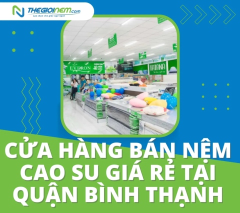 Cửa hàng bán nệm cao su giá rẻ tại quận Bình Thạnh