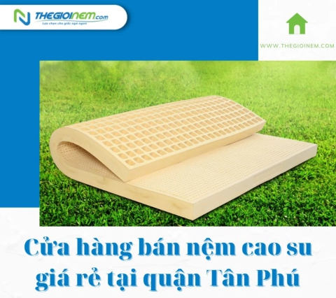 Cửa hàng bán nệm cao su giá rẻ tại quận Tân Phú