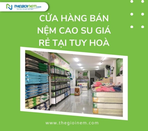 Cửa hàng bán nệm cao su giá rẻ tại Tuy Hoà | Thegioinem.com