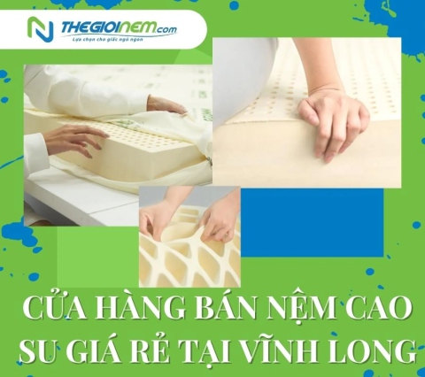 Cửa hàng bán nệm cao su giá rẻ tại Vĩnh Long