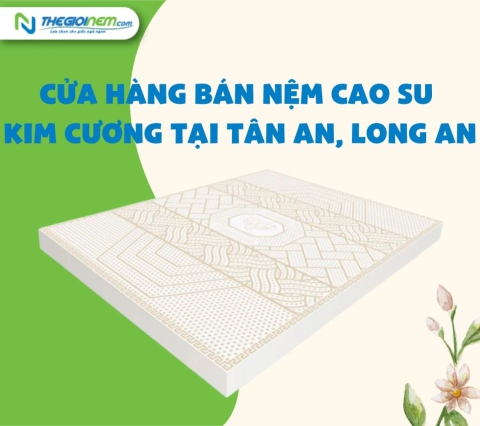 Cửa hàng bán nệm cao su Kim Cương tại Tân An, Long An