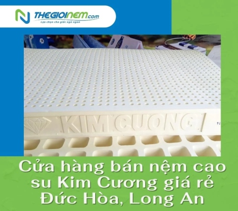 Cửa hàng bán nệm cao su Kim Cương giá rẻ Đức Hòa, Long An