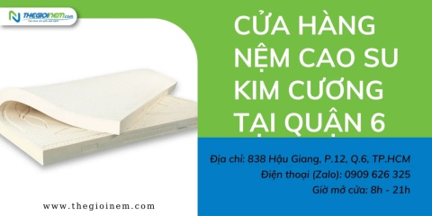 Cửa Hàng Nệm Cao Su Kim Cương Tại Quận 6 | Thegioinem.com 