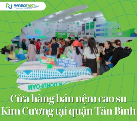 Cửa hàng bán nệm cao su Kim Cương tại quận Tân Bình