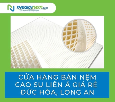 Cửa hàng bán nệm cao su Liên Á giá rẻ Đức Hòa, Long An