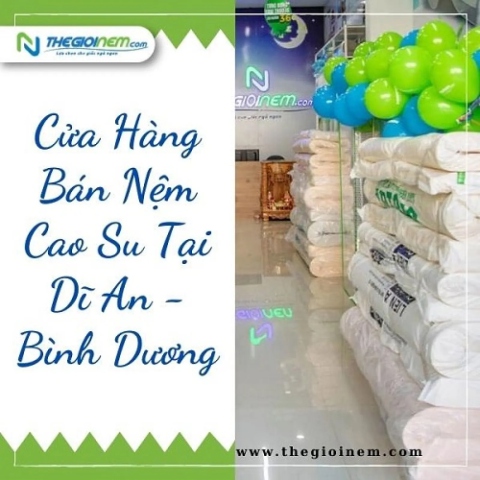 Cửa hàng bán nệm cao su tại Dĩ An - Bình Dương