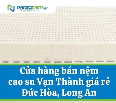 Cửa hàng bán nệm cao su Vạn Thành giá rẻ Đức Hòa, Long An