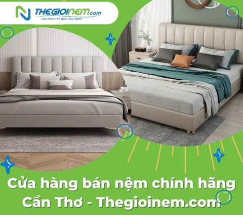 Cửa hàng bán nệm chính hãng Cần Thơ giá rẻ - Thế Giới Nệm