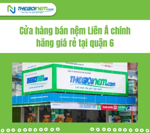 Cửa hàng bán nệm Liên Á chính hãng giá rẻ tại quận 6