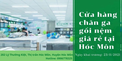 Cửa hàng chăn ga gối nệm giá rẻ tại Hóc Môn