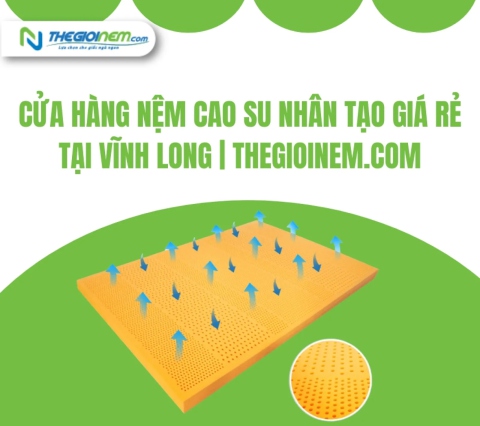 Cửa hàng nệm cao su nhân tạo giá rẻ tại Vĩnh Long | Thegioinem.com