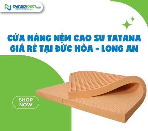 Cửa hàng nệm cao su TATANA giá rẻ tại Đức Hòa - Long An