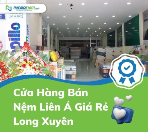 Cửa hàng bán nệm Liên Á giá rẻ Long Xuyên | Thegioinem.com