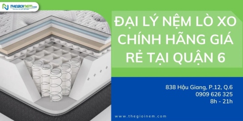 Đại Lý Bán Nệm Lò Xo Chính Hãng Giá Rẻ Tại Quận 6 | Thegioinem.com