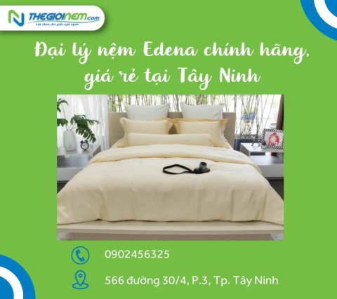 Đại Lý Nệm Edena Chính Hãng, Giá Rẻ Tại Tây Ninh