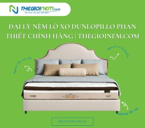 Đại lý nệm lò xo Dunlopillo Phan Thiết chính hãng | Thegioinem.com