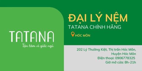 Đại lý nệm Tatana giá rẻ tại Hóc Môn | Thegioinem.com